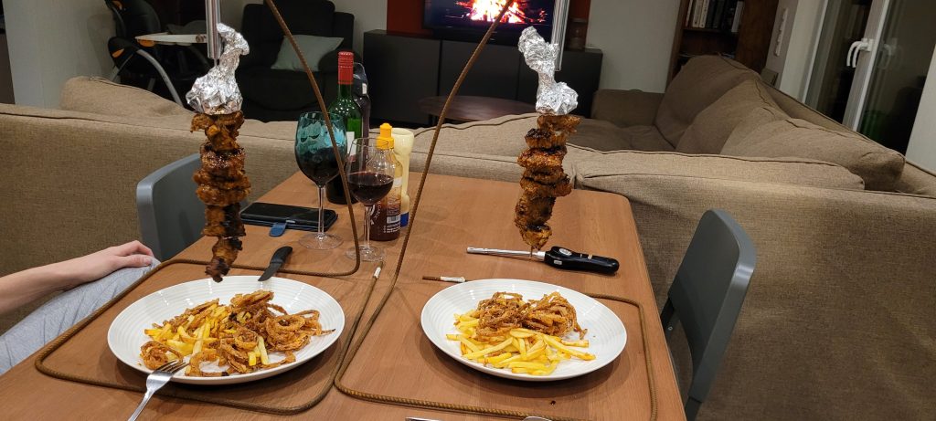 Romantic night Espetada drenched in garlic butter