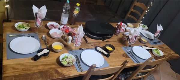 Our Raclette date night with friends